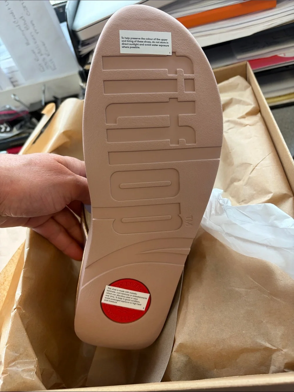 Fitflop metallic rose